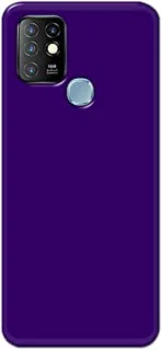 Khaalis Solid Color Purple matte finish shell case back cover for Infinix Hot 10 - K208242