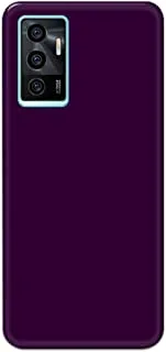 Khaalis Solid Color Purple matte finish shell case back cover for Vivo V23e - K208236