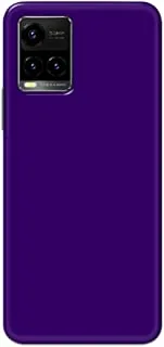 Khaalis Solid Color Purple matte finish shell case back cover for Vivo Y33s - K208242