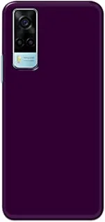 Khaalis Solid Color Purple matte finish shell case back cover for Vivo Y53s - K208236