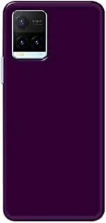 Khaalis Solid Color Purple matte finish shell case back cover for Vivo Y21T - K208236