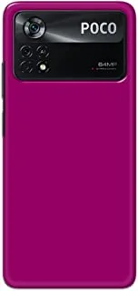Khaalis Solid Color Purple matte finish shell case back cover for Xiaomi Poco X4 Pro 5G - K208234