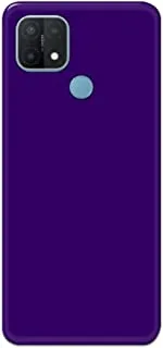 Khaalis Solid Color Purple matte finish shell case back cover for Oppo A15s - K208242
