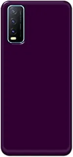 Khaalis Solid Color Purple matte finish shell case back cover for Vivo Y20 - K208236