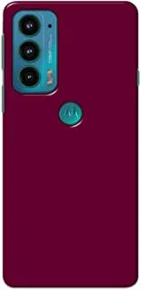 Khaalis Solid Color Purple matte finish shell case back cover for Motorola Edge 20 - K208235