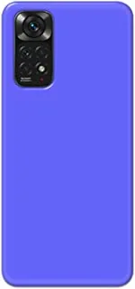 جراب خلفي بلون أزرق مطفأ اللمعة من خاليس لهاتف Xiaomi Redmi Note 11 - K208244