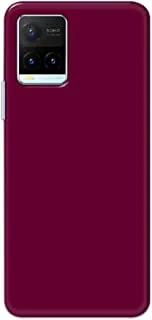 Khaalis Solid Color Purple matte finish shell case back cover for Vivo Y21T - K208235
