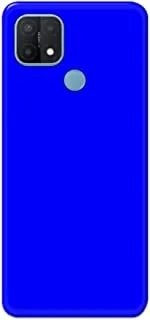 Khaalis Solid Color Blue matte finish shell case back cover for Oppo A15s - K208245