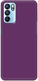 Khaalis Solid Color Purple matte finish shell case back cover for Oppo RENO 6 - K208237