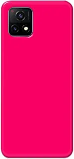 Khaalis Solid Color Pink matte finish shell case back cover for Vivo Y72 5G - K208231