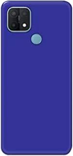 Khaalis Solid Color Blue matte finish shell case back cover for Oppo A15s - K208246