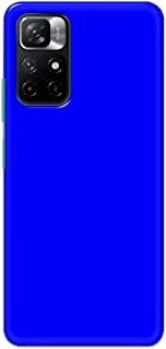 جراب خلفي مطفأ اللمعة باللون الأزرق السادة من خاليس لهاتف Xiaomi Mi Note 11T - K208245