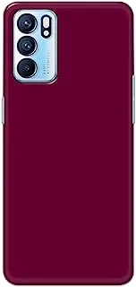 Khaalis Solid Color Purple matte finish shell case back cover for Oppo RENO 6 - K208235