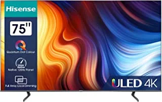 Hisense 75-Inch 4K UHD Smart ULED TV 75U7HQ Black