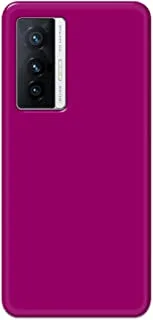 Khaalis Solid Color Purple matte finish shell case back cover for Vivo X70 - K208234