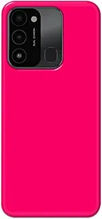 Khaalis Solid Color Pink matte finish shell case back cover for Tecno Spark 8c - K208231