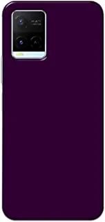 Khaalis Solid Color Purple matte finish shell case back cover for Vivo Y21 2021 - K208236