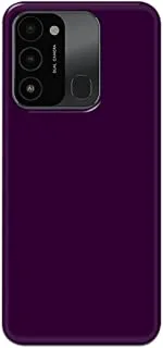 Khaalis Solid Color Purple matte finish shell case back cover for Tecno Spark 8c - K208236