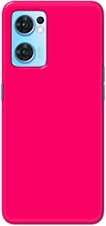 Khaalis Solid Color Pink matte finish shell case back cover for Oppo Reno 7 - K208231