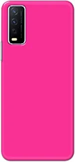 Khaalis Solid Color Pink matte finish shell case back cover for Vivo Y12s - K208230
