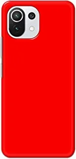 Khaalis Solid Color Red matte finish shell case back cover for Xiaomi Mi 11 Lite NE 5G - K208227