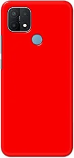 Khaalis Solid Color Red matte finish shell case back cover for Oppo A15 - K208227