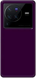 Khaalis Solid Color Purple matte finish shell case back cover for Vivo X80 Pro 5G - K208236