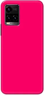 Khaalis Solid Color Pink matte finish shell case back cover for Vivo Y33s - K208231