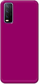 Khaalis Solid Color Purple matte finish shell case back cover for Vivo Y20 - K208234