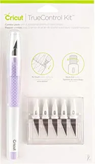 Cricut TrueControl Knife Kit - For Use As a Precision Knife, Craft knife, Carving Knife and Hobby Knife - For Art, Scrapbooking, Stencils, and DIY Projects - Comes With 5 Spare Blades - [Lilac]