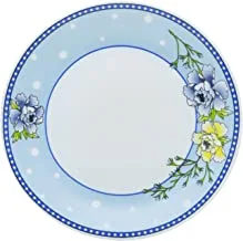 LARAH BY BOROSIL PLANO BLUE SAPPHIRE OPAL PLATE ، 7QPKOBS ، 7.5 بوصة (19 سم)