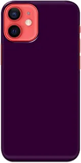 Khaalis Solid Color Purple matte finish shell case back cover for Apple iPhone 12 mini - K208236