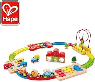 سكة حديد Hape Rainbow Puzzle | لعبة سكك حديد للأطفال ، لعبة تعليمية للأطفال الصغار ، مجموعة قطار للأطفال ، لعبة قطار للأطفال الصغار ، تطوير المهارات الحركية الرئيسية وتعزيز ساعات اللعب لعمر 18+ شهرًا