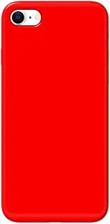 جراب خلفي بلون أحمر غير لامع من Khaalis لهاتف Apple iPhone SE (2020) - K208227