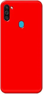 جراب خلفي متين بلون أحمر خالص من خاليس لهاتف Samsung Galaxy M11 - K208227