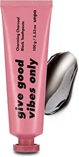 UNPA Cha Cha Toothpaste Pink Edition 100g | Activated Charcoal Toothpaste for Teeth Cleaning | Black Sensitive Charcoal Toothpaste Teeth Whitener | Korean Toothpaste Sensitive Teeth Relief Oral Care