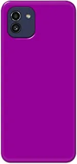 Khaalis Solid Color Purple matte finish shell case back cover for Samsung A03 - K208240