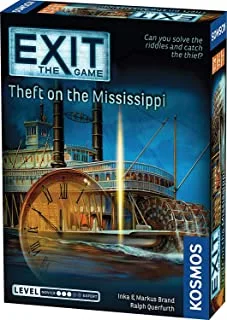 EXIT: Theft on The Mississippi | Escape Room Game in a Box| EXIT: The Game – A Kosmos Game | Family – Friendly, Card-Based at-Home Escape Room Experience for 1 to 4 Players, Ages 12+