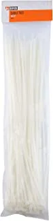 BMB Tools White Cable Tie 100 Pieces 4mmx100mm |Cord Management|Cable Ties|Cable ties wraps |plastic ties|Self-Locking Premium