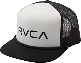 RVCA Men's Staple Foamy Trucker Hat, Rvca Trucker/Black/White, One size