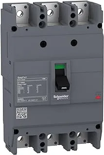 Schneider Electric 125A EasyPact EZC250N3125 25kA 3P Circuit Breaker, Grey