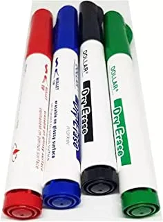 Dollar On-board Erasable Dry Erase Marker 4pcs Set