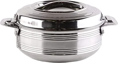 Al Saif Maxima Orbit Stainless Steel Insulated Hot Pot Set 3-Pieces, 1.0/1.5/2.5 Liter Capacity