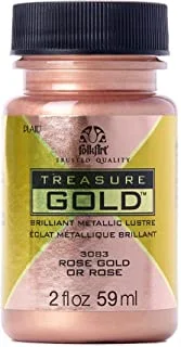 FolkArt Treasure Paint 2oz-Rose Gold, 2 Fl Oz