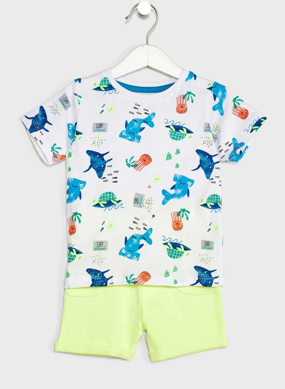 MINOTI Infant Graphic T-Shirt & Shorts Set