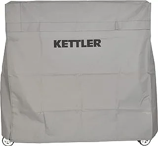 غطاء طاولة تنس طاولة Kettler شديد التحمل مضاد للعوامل الجوية في الأماكن المغلقة / في الهواء الطلق ، رمادي (7033-100)