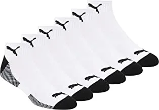 PUMA mens 6 Pack Extended Size Quarter Crew Socks running socks