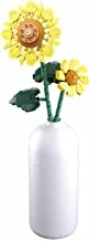 Sluban Flower Vase Building Kit - A Unique Flower Container with 245 PCS and Flowers Sunflower
