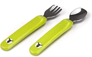 Kidsme Premier Spoon & Fork- for baby girl/boy (from 12 months and above) Lime