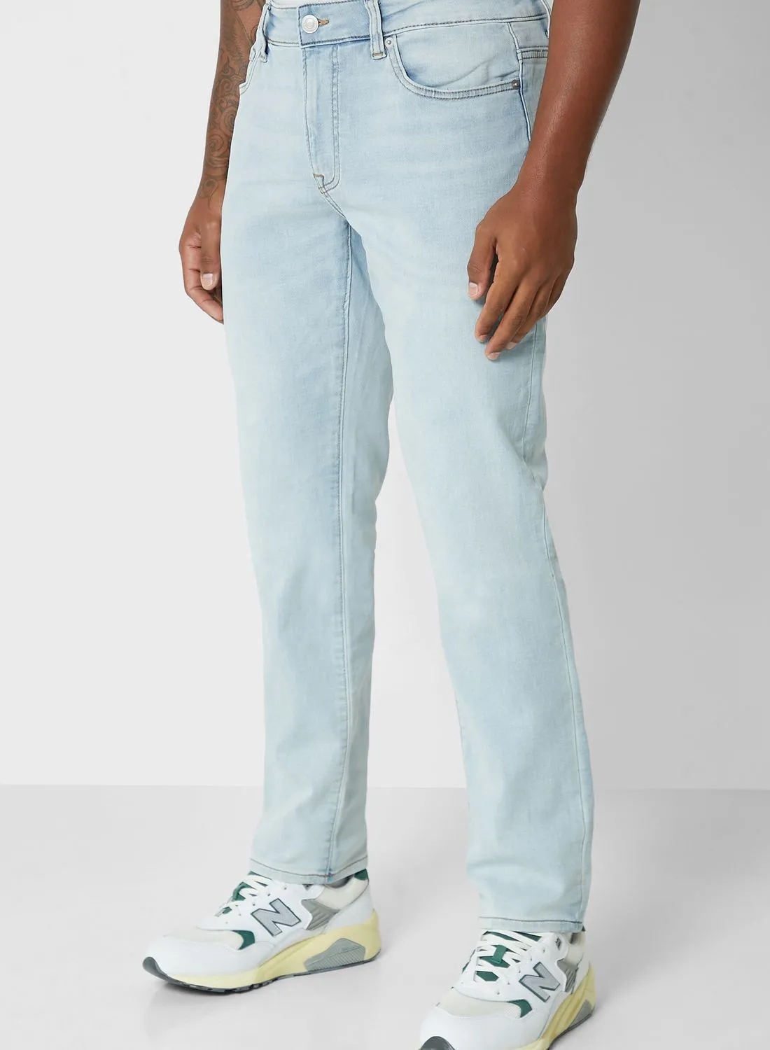Only & Sons Slim Fit Mid Wash Jeans
